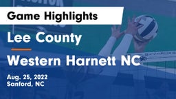 Lee County  vs Western Harnett NC  Game Highlights - Aug. 25, 2022
