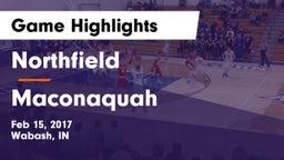 Northfield  vs Maconaquah  Game Highlights - Feb 15, 2017