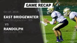 Recap: East Bridgewater  vs. Randolph  2016