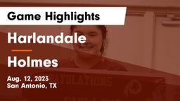 Harlandale  vs Holmes  Game Highlights - Aug. 12, 2023