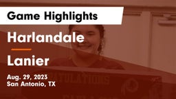 Harlandale  vs Lanier  Game Highlights - Aug. 29, 2023