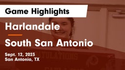 Harlandale  vs South San Antonio  Game Highlights - Sept. 12, 2023