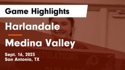 Harlandale  vs Medina Valley  Game Highlights - Sept. 16, 2023