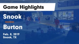 Snook  vs Burton  Game Highlights - Feb. 8, 2019