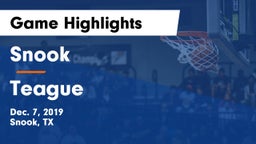 Snook  vs Teague  Game Highlights - Dec. 7, 2019