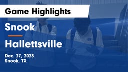 Snook  vs Hallettsville  Game Highlights - Dec. 27, 2023