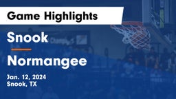 Snook  vs Normangee  Game Highlights - Jan. 12, 2024