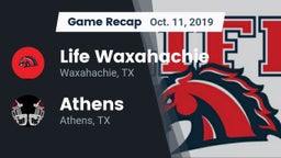 Recap: Life Waxahachie  vs. Athens  2019