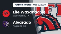 Recap: Life Waxahachie  vs. Alvarado  2020