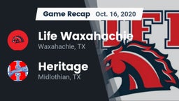 Recap: Life Waxahachie  vs. Heritage  2020
