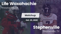 Matchup: Life Waxahachie vs. Stephenville  2020