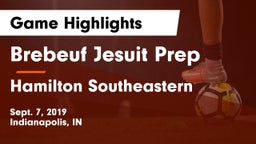 Brebeuf Jesuit Prep  vs Hamilton Southeastern  Game Highlights - Sept. 7, 2019