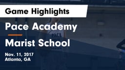 Pace Academy  vs Marist School Game Highlights - Nov. 11, 2017