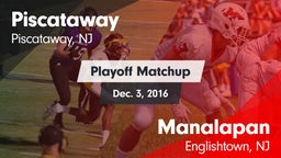 Matchup: Piscataway High vs. Manalapan  2016