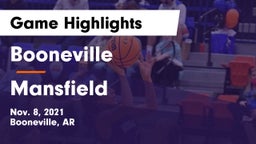 Booneville  vs Mansfield  Game Highlights - Nov. 8, 2021