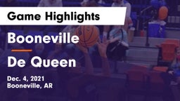 Booneville  vs De Queen  Game Highlights - Dec. 4, 2021