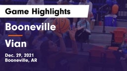 Booneville  vs Vian  Game Highlights - Dec. 29, 2021