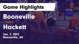 Booneville  vs Hackett  Game Highlights - Jan. 7, 2022