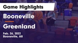 Booneville  vs Greenland  Game Highlights - Feb. 26, 2022
