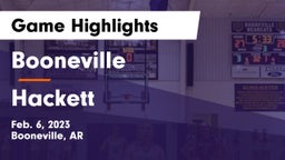 Booneville  vs Hackett  Game Highlights - Feb. 6, 2023