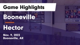 Booneville  vs Hector  Game Highlights - Nov. 9, 2023
