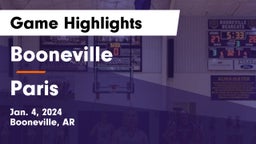 Booneville  vs Paris  Game Highlights - Jan. 4, 2024