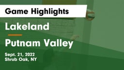 Lakeland  vs Putnam Valley  Game Highlights - Sept. 21, 2022