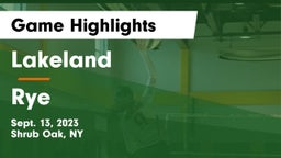 Lakeland  vs Rye  Game Highlights - Sept. 13, 2023