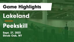 Lakeland  vs Peekskill  Game Highlights - Sept. 27, 2023