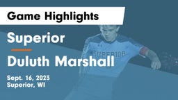 Superior  vs Duluth Marshall  Game Highlights - Sept. 16, 2023