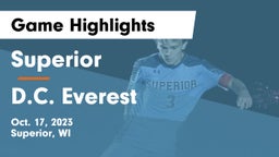 Superior  vs D.C. Everest  Game Highlights - Oct. 17, 2023