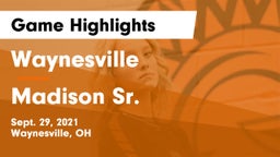 Waynesville  vs Madison Sr.  Game Highlights - Sept. 29, 2021