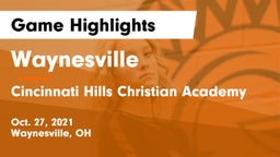 Waynesville  vs Cincinnati Hills Christian Academy Game Highlights - Oct. 27, 2021