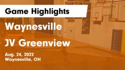 Waynesville  vs JV Greenview Game Highlights - Aug. 24, 2022
