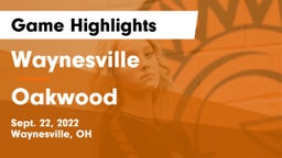 Waynesville  vs Oakwood  Game Highlights - Sept. 22, 2022