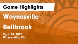 Waynesville  vs Bellbrook  Game Highlights - Sept. 28, 2022