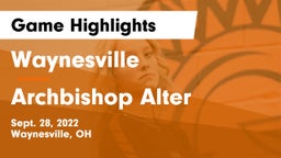 Waynesville  vs Archbishop Alter  Game Highlights - Sept. 28, 2022