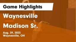 Waynesville  vs Madison Sr.  Game Highlights - Aug. 29, 2023