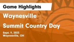 Waynesville  vs Summit Country Day Game Highlights - Sept. 9, 2023