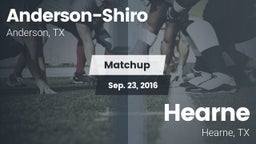 Matchup: Anderson-Shiro High vs. Hearne  2016