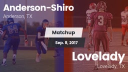 Matchup: Anderson-Shiro High vs. Lovelady  2017