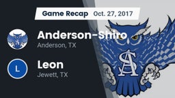 Recap: Anderson-Shiro  vs. Leon  2017