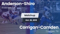 Matchup: Anderson-Shiro High vs. Corrigan-Camden  2018