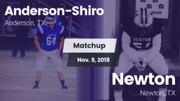 Matchup: Anderson-Shiro High vs. Newton  2018