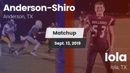 Matchup: Anderson-Shiro High vs. Iola  2019