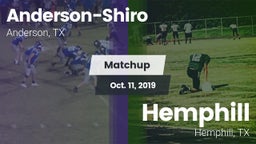 Matchup: Anderson-Shiro High vs. Hemphill  2019