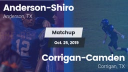 Matchup: Anderson-Shiro High vs. Corrigan-Camden  2019