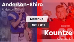 Matchup: Anderson-Shiro High vs. Kountze  2019