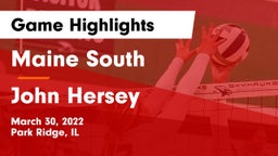 Maine South  vs John Hersey  Game Highlights - March 30, 2022