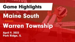 Maine South  vs Warren Township  Game Highlights - April 9, 2022
